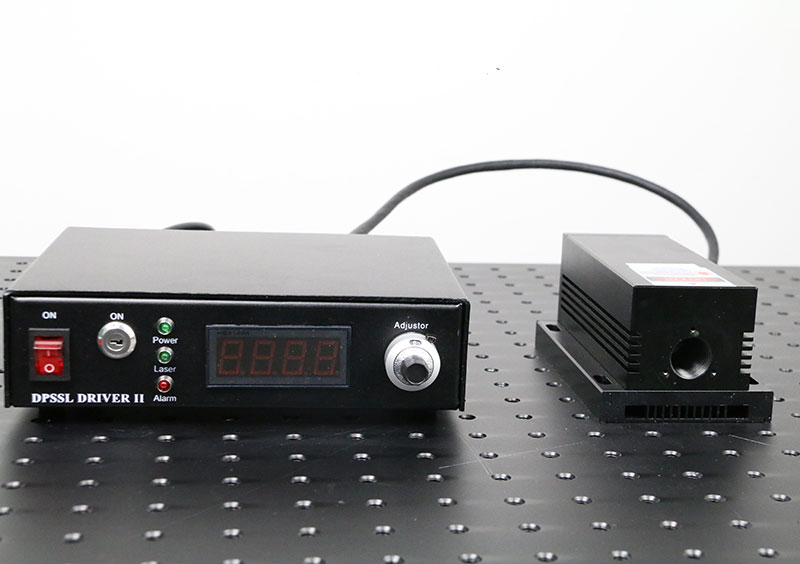 532nm 50mW Diode Pumped Laser 녹색 레이저 소스 조정 가능한 출력 전력